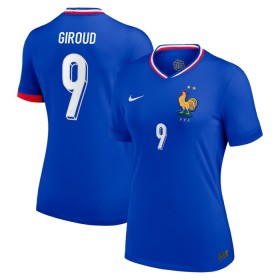 Virallinen pelipaita Ranska Giroud 9 Koti Euro 2024 Lyhythihainen - Naisten